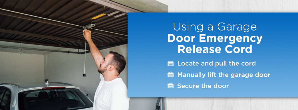 Manually Open Close A Garage Door, Garage Door Emergency Release Cord Replacement