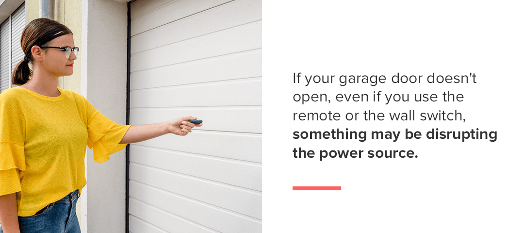 Garage Door Opener Remote and Wall Switch Don't Work