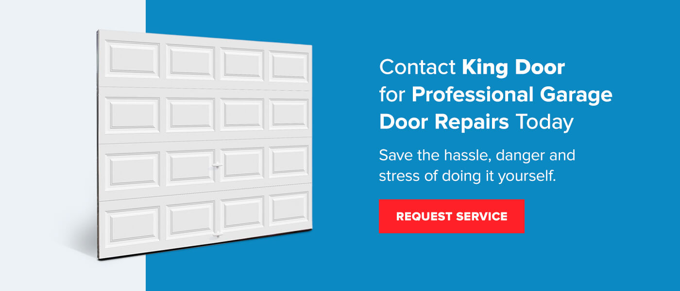 Contact King Door for professional garage door repairs